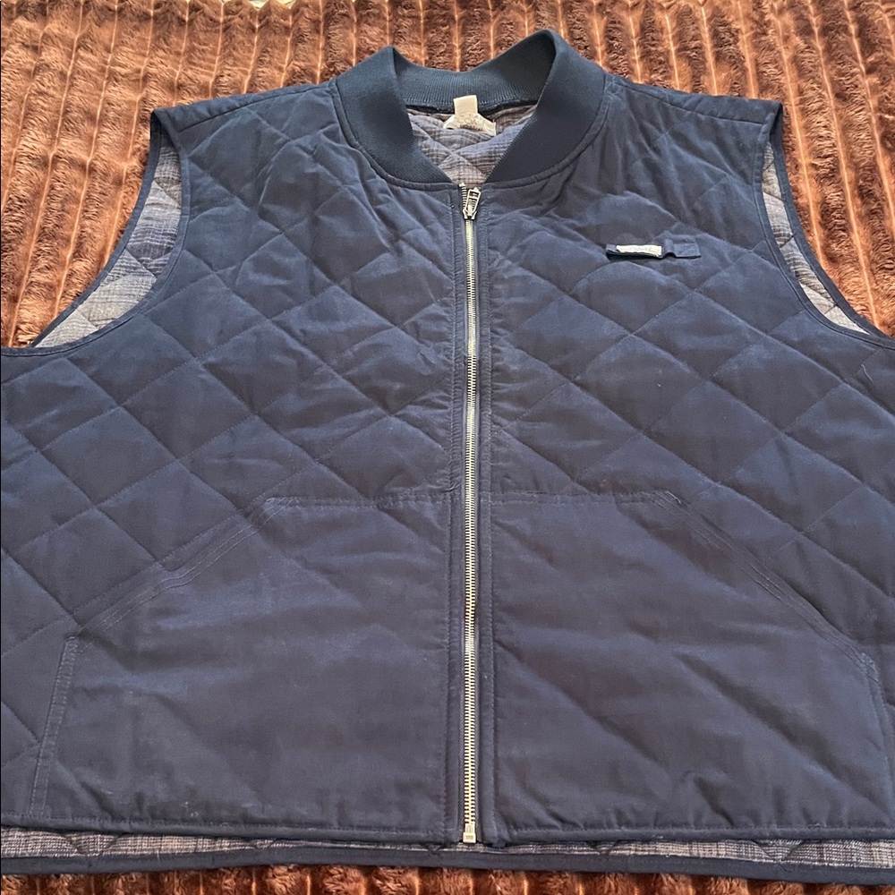Men's Quilted Navy Vest
